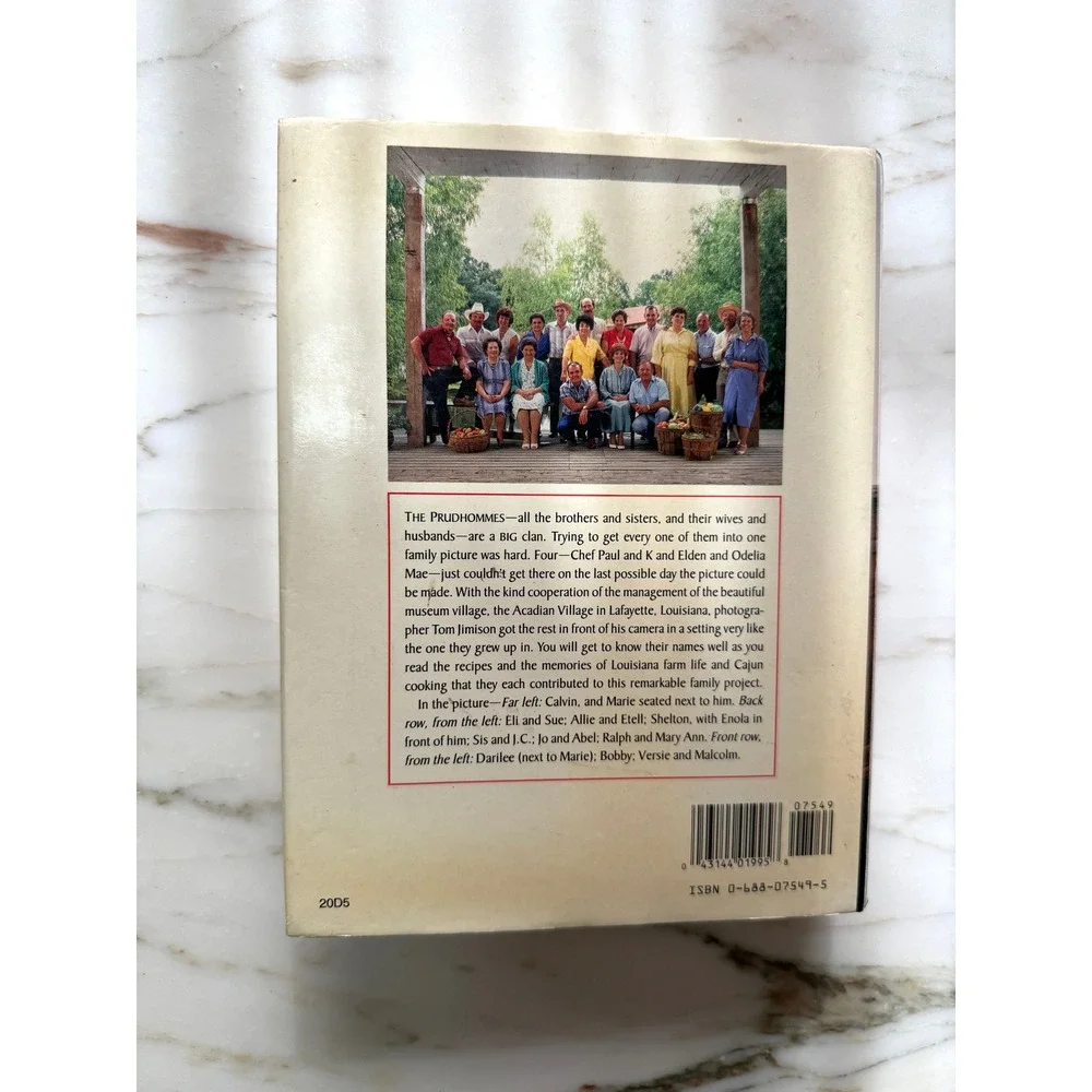 Vintage 1987 Prudhomme Family Cookbook First Edition Louisiana Recipes